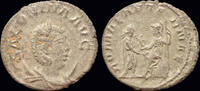 Roman antoninianus Salonina billon antoninianus Gallienus receiving Victory from Roma -