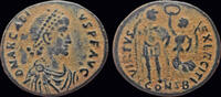 Roman AE centenionalis Arcadius AE centenionalis emperor standing facing -