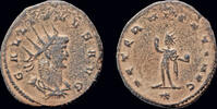 Roman antoninianus Gallienus, sole reign, AE antoninianus Sol standing left -