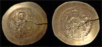 Byzantine histamenon nomisma Nicephorus III Botaniates electrum histamenon nomisma (scyphate) -