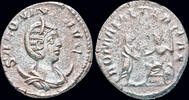 Roman antoninianus Salonina billon antoninianus Gallienus receiving Victory from Roma -