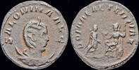 Roman antoninianus Salonina billon antoninianus Gallienus receiving Victory from Roma -
