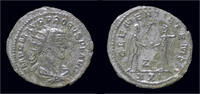Roman antoninianus Probus silvered antoninianus emperor standing right -