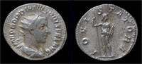 Roman antoninianus Gordian III AR antoninianus Jupiter standing facing -