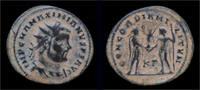 Roman antoninianus Maximian AE antoninianus Prince standing right -