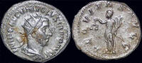 Roman antoninianus Volusian AR antoninianus Aequitas standing left -