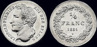 Belgium 1/4 frank Belgium Leopold I 1/4 frank 1834 -