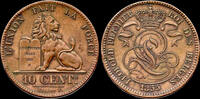 Belgium 10 centimes Belgium Leopold I 10 centiem 1855 -