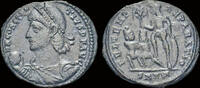 Roman centenionalis Constantius II AE centenionalis Constantius standing left -