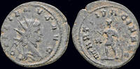 Roman antonnianus Gallienus billon antoninianus Mars standing left -