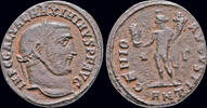 Roman follis Maximinus II Daia AE follis Genius standing left -