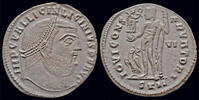 Roman follis Licinius I AE follis Jupiter standing left -