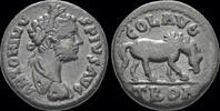 Troas As Troas Alexandria Caracalla AE As horse feeding right -