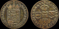 Southern Netherlands liard Southern Netherlands Brabant Karel II liard (oord) 1692 -