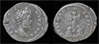 Roman denarius Septimius Severus AR denarius two Parthian captives (fourrée) -