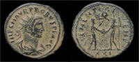 Roman antoninianus Probus billon antoninianus emperor standing right -
