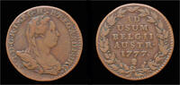 Austrian Netherlands double liard of oord Austrian Netherlands Brabant Maria-Theresia double oord (liard)1777. -