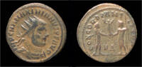 Roman radiate Maximianus post-reform radiate Emperor standing right -