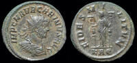 Roman antoninianus Carinus billon antoninianus Fides standing left -