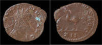 Roman antoninianus Gallienus billon antoninianus Antelope walking left -