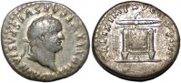 Roman denarius Titus AR denarius winged thunderbolt