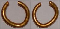 1st cent BC-1st Celtic gold ring money/hair ring EF