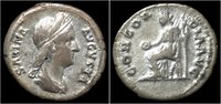 Roman denarius Sabina AR denarius Concordia seated left