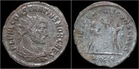 Roman antoninianus Constantius I Chlorus Silvered antoninianus Jupiter standing right