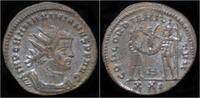 Roman antoninianus Maximian silvered antoninianus Jupiter presents Victory