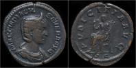 Roman sestertius Otacilia Severa AE sestertius Pudicitia seated left