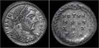 Roman AE3 Licinius I silvered AE3 VOT in wreath