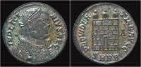 Roman AE3 Licinius I silvered AE3 campgate