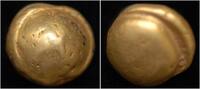 Celtic stater Celtic Gaul Senones AV stater Belgic bullet type, "globule à la croix"