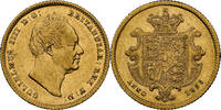 GREAT BRITAIN; WILLIAM IV HALF-SOVEREIGN 1835; NGC AU50