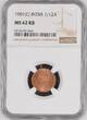 British India 1/12 Anna 1901 (C) NGC Graded MS-62 RB