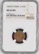British India 1/12 Anna 1862 (C) NGC Graded MS-62 BN