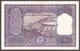 India Large 100 Rupees (1962-67) Pick-45 Original Crisp XF