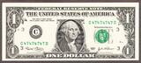 USA  2003 FR Note Philadelphia $1 Fr 1928-C REPEATER # 47474747 CRISP UNC