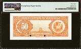 Venezuela 50 Bolivares SPECIMEN ND (1940-60) Pick-33s SUPERB GEM UNC PMG 68 EPQ