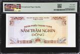 Vietnam 500,000 Dong 1996 Settlement Check Pick-113a About UNC PMG 58 EPQ
