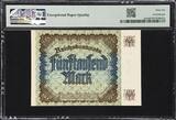 Germany 5000 Mark 1922 RADAR Serial # 237732 Pick-81a GEM UNC PMG 66 EPQ