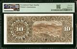Mexico Banco de Zacatecas 10 Pesos 1891-1914 SPECIMEN P-S476s CH UNC PMG 64 EPQ