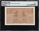 Romania / German Occupation WWII 20 Lei 1917 Pick-M6 SUPERB GEM UNC PMG 67 EPQ