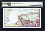 Djibouti 10,000 Francs ND (1984) Pick-39b GEM UNC PMG 66 EPQ