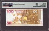 New Zealand $100 ND (1992) SOLID Serial 444444 Pick-181a CH UNC PMG 64 EPQ