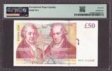 England  Great Britain 50 Pounds 2010 (ND 2011) SOLID # 222222 P-393a GEM UNC PMG 66 EPQ