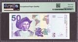 El Salvador 50 Colones 1997 Pick-150a SUPERB GEM UNC PMG 67 EPQ