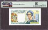 France  New Caledonia 20 Francs ND (1963) Pick-50c SUPERB GEM UNC PMG 67 EPQ