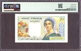 France  New Caledonia 20 Francs ND (1954-58) Pick-50b CH UNC PMG 64