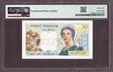 New Caledonia 20 Francs SPECIMEN ND 1945-58 Pick-50bs Superb GEM UNC PMG 67 EPQ